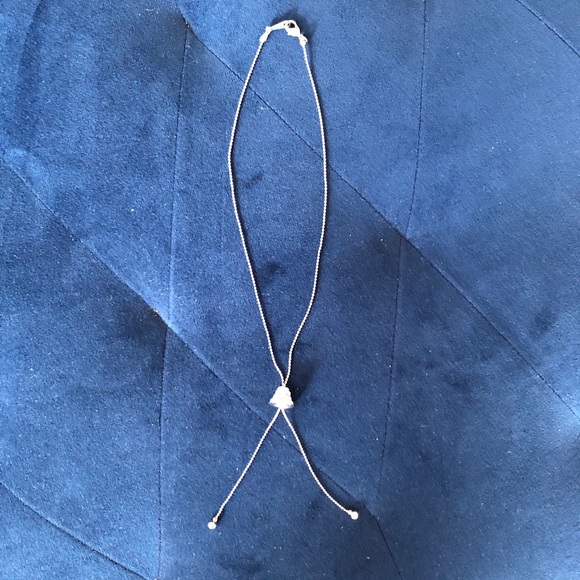 Adjustable Silver Diamond Bell Necklace - Picture 5 of 5